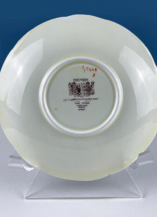 Vintage Paragon Minuet Tea Cup and Saucer, Floral Embroidery Motif