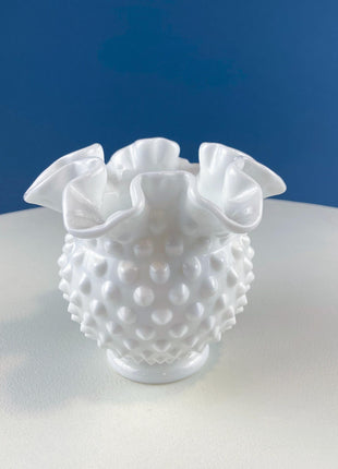 Collection of Vintage Milk Glass Hobnail Vases. Set of 3 Varying Shapes & Sizes. Home, Retail, Cafe Display. Modern Farmhouse. Gift for Her.