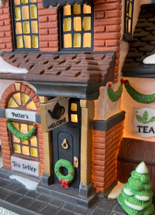 Illuminated Christmas Village Washington St. Post Office House by Dept 56. Christmas in the City. Holiday Home Retail Decor. Gift for Him