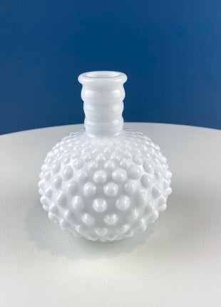 Collection of Vintage Milk Glass Hobnail Vases. Set of 3 Varying Shapes & Sizes. Home, Retail, Cafe Display. Modern Farmhouse. Gift for Her.