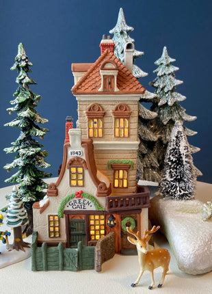 Illuminated Christmas Village Hather Harness by Dept. 56. Dickens' Village. Seasonal Home Retail Decor. Night Light. Gift for Him or Her.