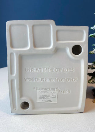 Illuminated Christmas Village Washington St. Post Office House by Dept 56. Christmas in the City. Holiday Home Retail Decor. Gift for Him