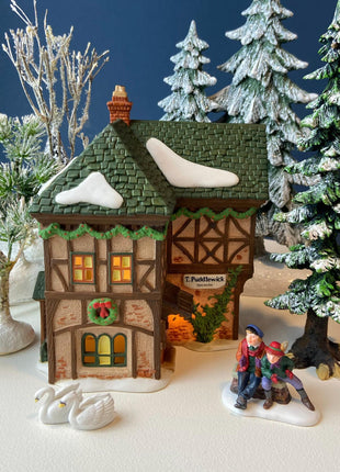 Illuminated Christmas Village Barmby Moor Cottage Dept. 56. Dickens' Village. Seasonal Home Retail Decor. Night Light. Gift for Him or Her.