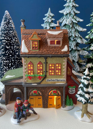 Illuminated Christmas Village Barmby Moor Cottage Dept. 56. Dickens' Village. Seasonal Home Retail Decor. Night Light. Gift for Him or Her.
