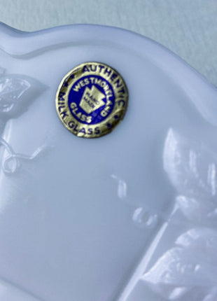 Vintage Westmoreland Milk Glass Pitchers with Vine & Grape Motif. 2 White Creamers. Dining Room Table Decor. Serveware. Gift for Him or Her