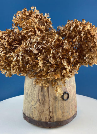 Antique Hand Made Wood Barrel for Rustic Home Decor