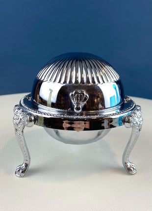 Benedict MFG CO. 67 Quadruple Silver Plate Sugar Spooner, Caviar Relish Fruit Spread Server. Victorian Collectible Bowl. Hosting Essentials.