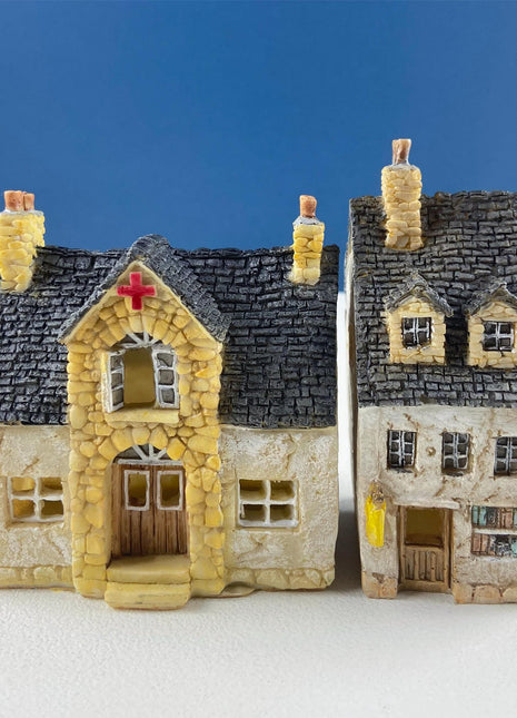 Miniature Village Houses for Fairy Garden, Terrarium or Rustic Home Decor. Top Collection. Set of 5. Gift for Kids Grand Kids Him Her.