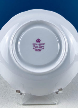 Vintage Royal Albert Brown & Gold Tea Coffee Cup and Saucer. All Over Flower Motif. Gold Leaf Border. Buckingham Series. Hosting Essentials