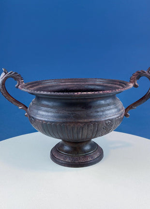 Rustic Green Metal Vases Planter Urns. Set of 3 Varying Shapes & Sizes. Dry Flower Arrangements. Home Garden Display. Florist Supplies.