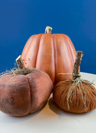Vintage Large Rustic Pumpkin. Fall Thanksgiving Celebration. Dining Room Table Decor. Home or Retail Display. Modern Farmhouse.