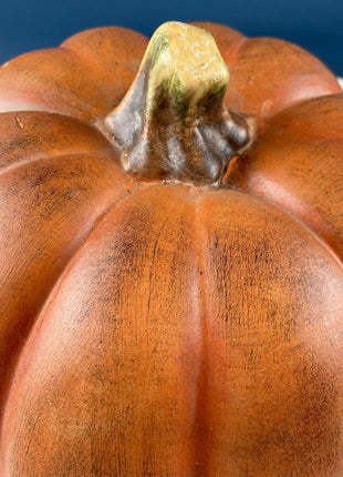 Vintage Large Rustic Pumpkin. Fall Thanksgiving Celebration. Dining Room Table Decor. Home or Retail Display. Modern Farmhouse.
