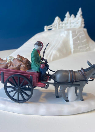 Tally Ho Hunting Scene. Christmas Village Accessories by Department 56. Seasonal Decor for Home or Retail. Set of 3.