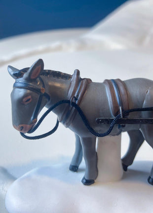 Tally Ho Hunting Scene. Christmas Village Accessories by Department 56. Seasonal Decor for Home or Retail. Set of 3.