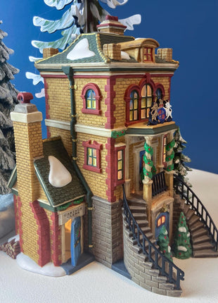 Porcelain Christmas Village Accessory. "Fezziwig's Deliveries" by Dept 56. Seasonal Decor. Collectible Gift for Him or Her.