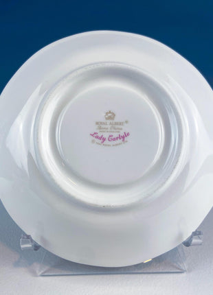 Vintage Royal Albert Pink Cup & Saucer. "Lady Carlyle." Bucket of Flowers Motif. Collectible Dining Room Decor. Hosting Essentials.