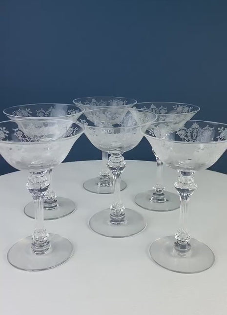 Vintage Stemware, Vintage Crystal Glasses, Crystal Wine Glasses, Antique Stemware, Antique Crystal Glasses, Vintage Tableware, Antique glass, Dining Room, 