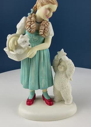 Judy Garland as Dorthy in Wizard of Oz with Toto & Snowbaby. Dept. 56 Premiere Edition, Guest Collection. Collectible Porcelain Figurine.