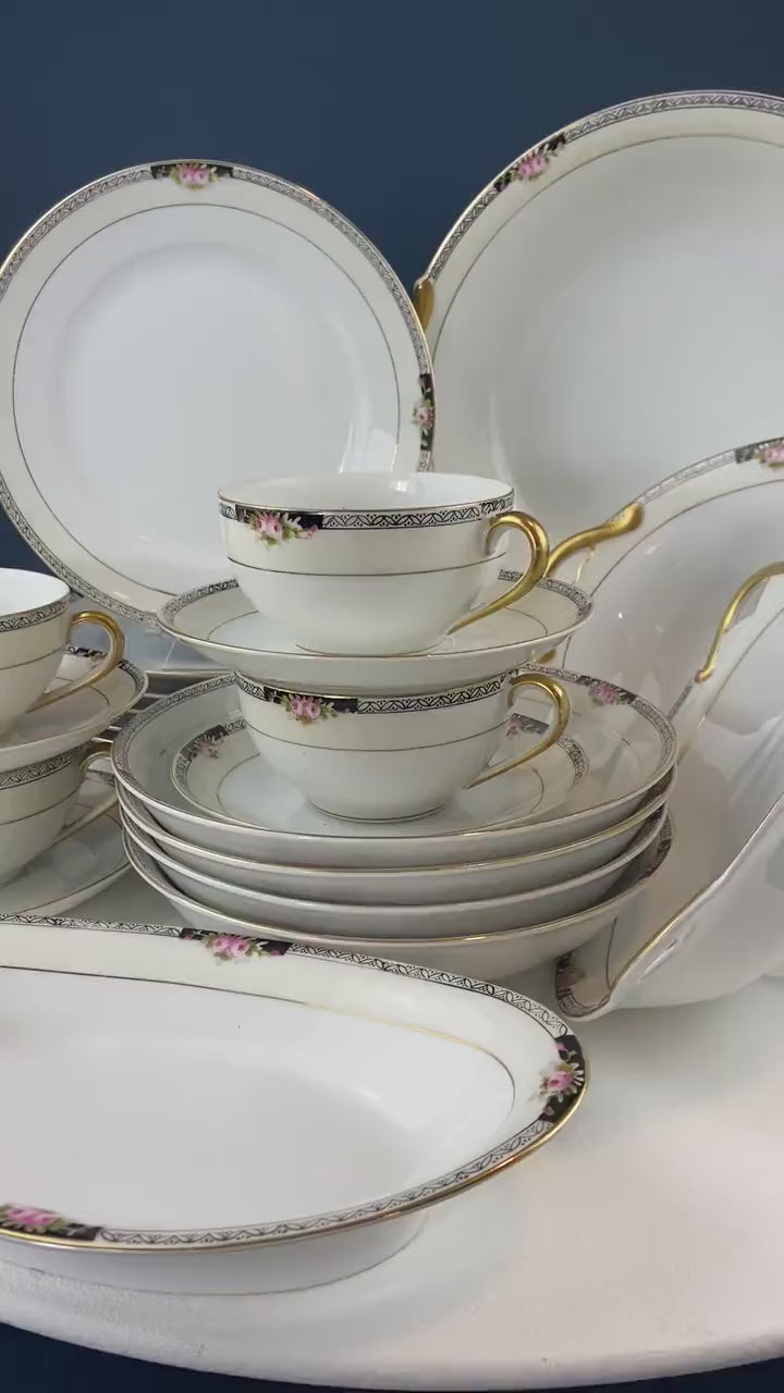 Classic Noritake Vintage Dinnerware. Beechmont Pattern. Small Rose