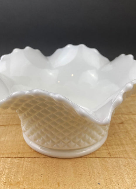 Milk Glass Oval Serving Bowl, Decorative Bowl by Westmoreland.
