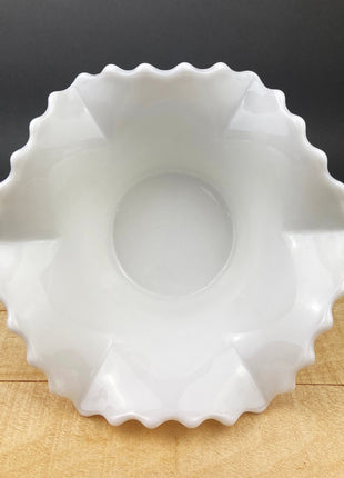 Milk Glass Oval Serving Bowl, Decorative Bowl by Westmoreland.