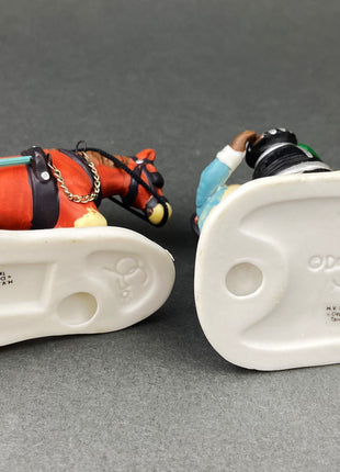 Village Accessories by Department 56. Stoves and Pipes. A New Potbellied Stove For Christmas. Set of Two Handpainted Porcelain Figurines.