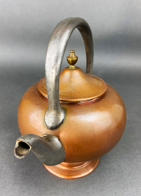 Vintage Copper Tea Kettle with Pewter Spout. Viking Copper M.S.C.O.