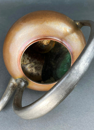 Vintage Copper Tea Kettle with Pewter Spout. Viking Copper M.S.C.O.