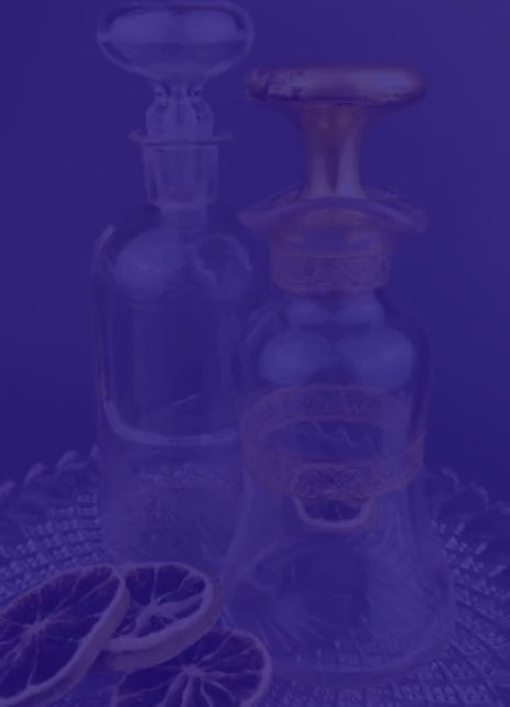 Cobalt Blue Glass Wine Glasses. Set of Five Contemporary Style Stemware. Dark Blue Modern Glassware. Fine Dining.