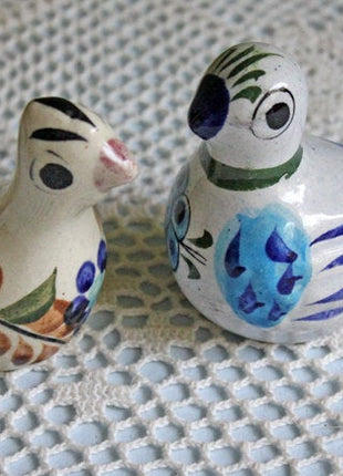 Birds Mexican Art Pottery Folk Hand Painted