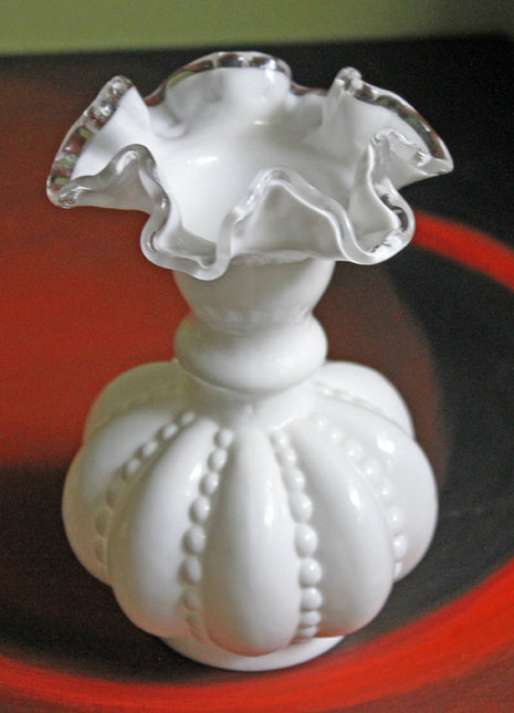 Milk Glass Bud Vase, White Glass Vase, White Glass, Vintage housewares, Antique kitchenware, Retro home decor, Vintage tableware, Antique glassware, Vintage homewares, Retro decorative items