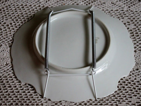 Antique Hand Painted Decorative Porcelain Plate with Roses