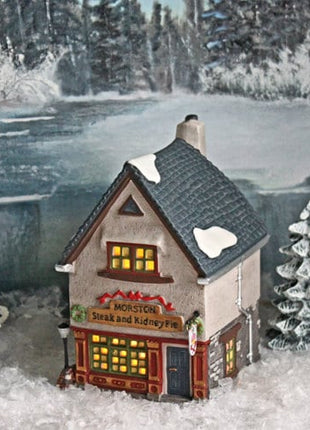 Christmas Department 56 The Olde Camden Church. Dickens Village Series. Hand Painted Porcelain Building with Lights.