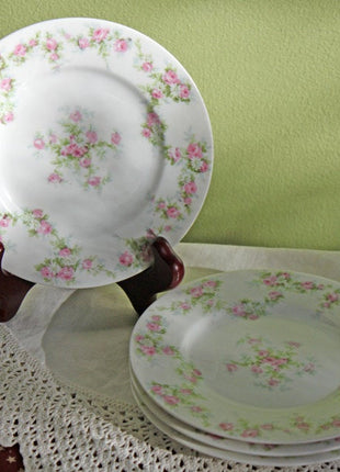 Limoges Small Porcelain Plate Replacement with Pink Roses