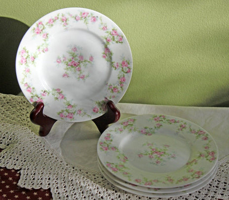 Limoges Small Porcelain Plate Replacement with Pink Roses