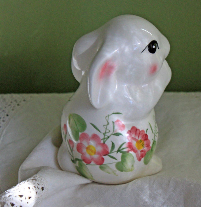 Bunny Rabbit Porcelain Figurine Andrea Sadek