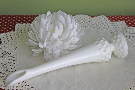 Fenton Glass Swung Bud Vase with Hobnail Decor