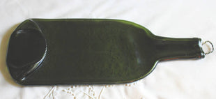 Melted Flattened Wine Bottle Cheese Tray