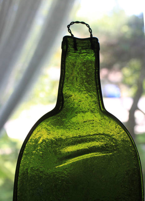 Melted Flattened Wine Bottle Cheese Tray