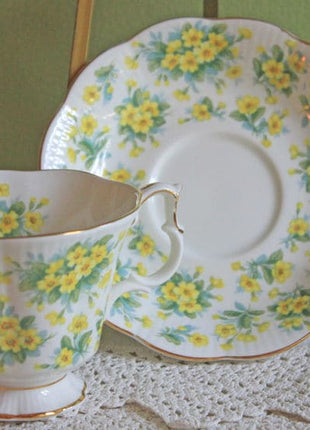 Royal Albert Tea Cup with Saucer - Nell Gwynne Series, Drury Lane Cup with Intricate Handle