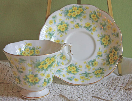 Royal Albert Tea Cup with Saucer - Nell Gwynne Series, Drury Lane Cup with Intricate Handle