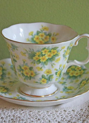 Royal Albert Tea Cup with Saucer - Nell Gwynne Series, Drury Lane Cup with Intricate Handle