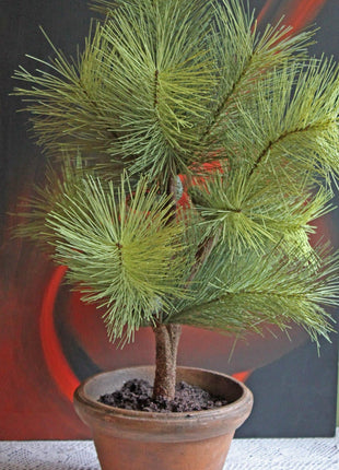 Artificial Pine Tree in Terra Cotta Pot with Cones