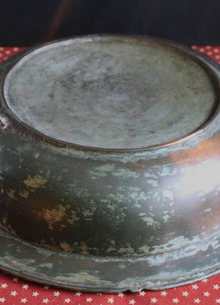 Hand Pounded Copper Bowl.  Indian Craft  Large Bowl.