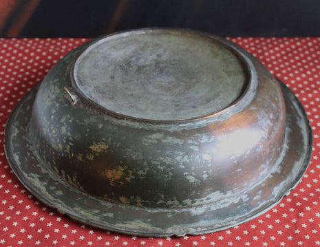 Hand Pounded Copper Bowl.  Indian Craft  Large Bowl.