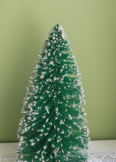 Wire Tree on Wooden Base - Christmas Village Element