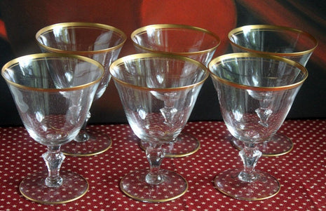 Vintage Stemware, Vintage Crystal Glasses, Crystal Wine Glasses, Antique Stemware, Antique Crystal Glasses, Vintage Tableware, Antique glass, Dining Room, 