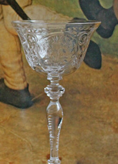 Antique Crystal Liquor Glasses - Set of Two glasses