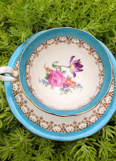 Antique Tea Cup and Saucer by Aynsley , England