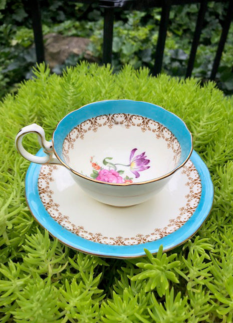 Antique Tea Cup and Saucer by Aynsley , England